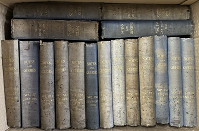 Lot 804 - ONE BOX: NOTES AND QUERIES, Various volumes...