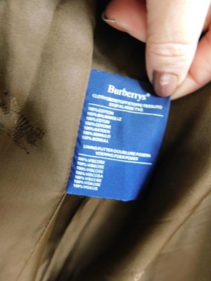 Lot 58 - A lady's double breasted Burberry trench coat,...