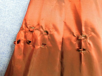 Lot 28 - A ladies burgundy halter neck evening gown...