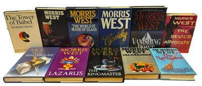 Lot 149 - MORRIS WEST: 11 hardback titles: THE DEVIL'S...