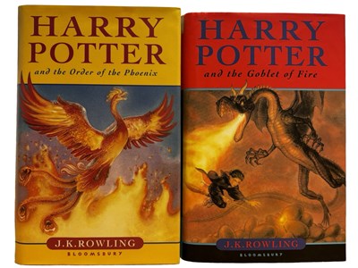 Lot 44 - J K ROWLING FIRST HARDCOVERS: 2 Titles: HARRY...
