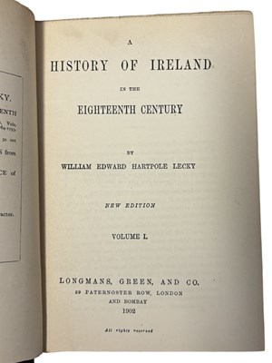 Lot 11 - WILLIAM EDWARD HARTPOLE LECKY: A HISTORY OF...