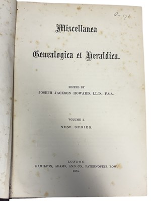 Lot 32 - JOSEPH JACKSON HOWARD (Ed): MISCELLANEA...