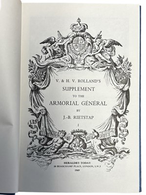 Lot 23 - V AND H. V ROLLAND: SUPPLEMENT TO THE ARMORIAL...