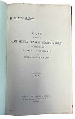 Lot 48 - A C FOX-DAVIES: CASE ON BEHALF OF DAME SELINA...