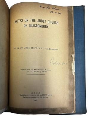 Lot 55 - W H ST JOHN HOPE: MONASTIC MONOGRAPHS -...