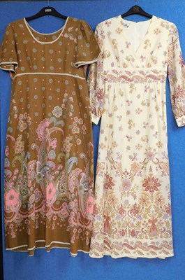 Lot 35 - Four circa 1970's lady's dresses, to include...