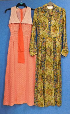 Lot 35 - Four circa 1970's lady's dresses, to include...