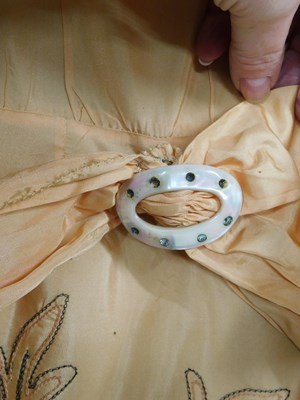 Lot 18 - Two c.1930's lady's dresses, to include an...