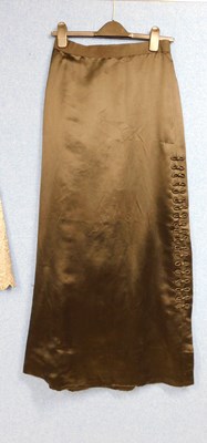 Lot 2 - A lady's late Victorian black jacket with high...