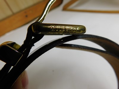Lot 132 - A lady's Mulberry black patent leather belt...