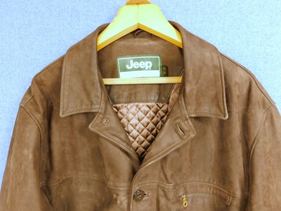 Lot 219 - A gentlemans brown suede jacket by Jeep,...