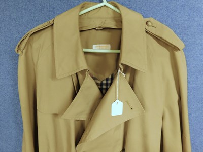 Lot 226 - A gentlemans trench coat by Brooks Bros,...