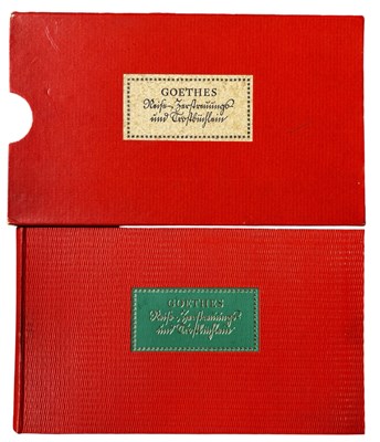 Lot 924 - J W GOETHES: GOETHE'S JOURNEY, DISTRACTION AND...