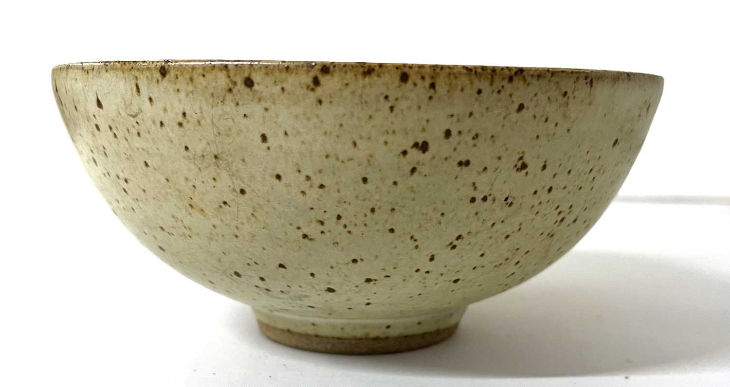 Lot 261 - An Oriental Studio Pottery bowl with a mottled...