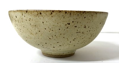 Lot 261 - An Oriental Studio Pottery bowl with a mottled...