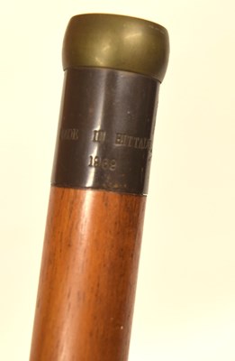 Lot 207 - Sword dagger Stick with turned wooden pommel,...