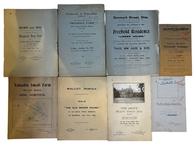 Lot 964 - ONE PACKET: Sales particulars for various...