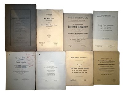 Lot 795 - ONE BOX: Antiquarian sales particulars for...