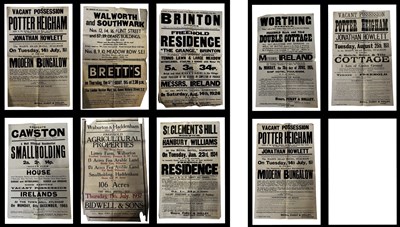 Lot 965 - ONE PACKET: Antiquarian sales posters for...