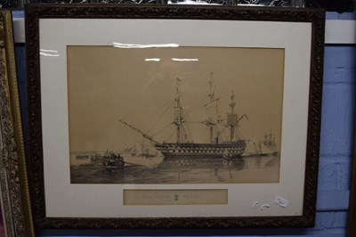Lot 323 - Early 19th century School, HMS Agamemnon 91...