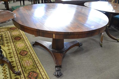 Lot 603 - A large mid 19th Century rosewood centre table...