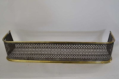 Lot 620 - A Georgian steel and brass mounted pierced...