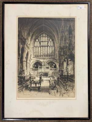 Lot 78 - Albany E. Howarth (1872-1936), 'The Chancel,...