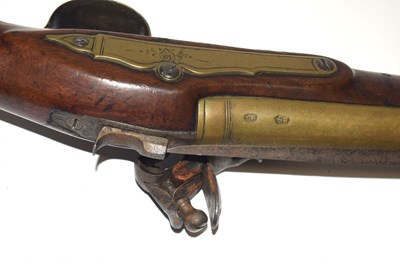Lot 177 - 18th century flintlock blunderbuss, the 14"...
