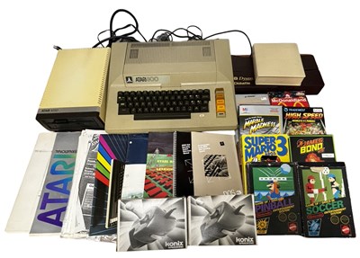 Lot 336 - A vintage Atari 800 console, together with a...