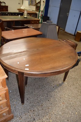 Lot 343 - A late 19th Century oval walnut dining table...