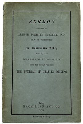 Lot 1142 - DICKENS. Dickens. Sermon Preached by Arthur...
