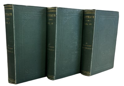 Lot 292 - DISRAELI, Benjamin. LOTHAIR First Edition....