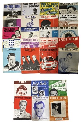 Lot 105 - Assorted 50s and 60s pop sheet music