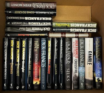 Lot 750 - ONE BOX: DICK FRANCIS, various hardbacks,...