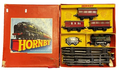 Lot 16 - A boxed Hornby 0 gauge clockwork locomotive...