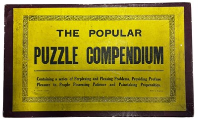 Lot 172 - A vintage boxed set of metal puzzles, The...
