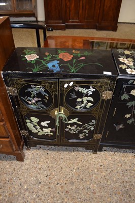 Lot 385 - Modern Chinese two-door side cabinet with...