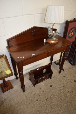 Lot 406 - Victorian mahogany two drawer side table with...