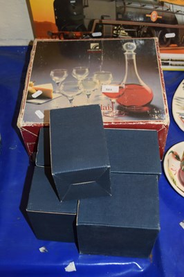Lot 503 - Grouped lot of various boxed glass wares to...