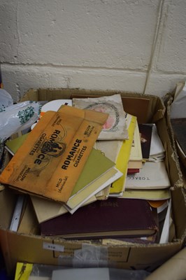 Lot 518 - Box various ephemera and pamphlets largely...
