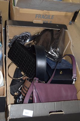 Lot 607 - Box of handbags