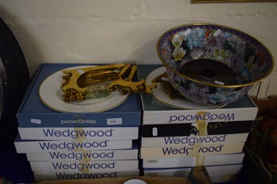 Lot 643 - Reproduction Chinese bowl together with a...