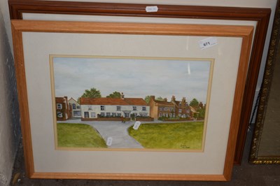 Lot 671 - Connie Cooke, study of a street scene together...