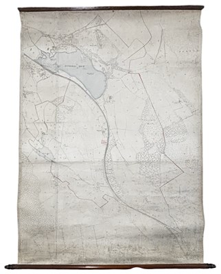 Lot 1296 - SCOTLAND, FIFE Extremely large wall map c1894...