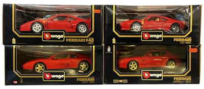 Lot 63 - Four boxed Bburago 1:18 scale Ferrari models,...