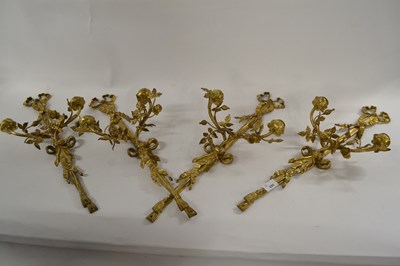 Lot 317 - A set of four early 20th century gilt metal...