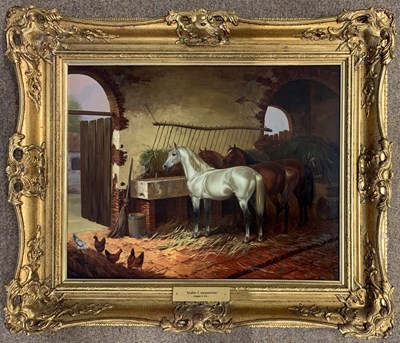 Lot 42 - Csaba Kiss (Hungarian, b.1945), "Stable...