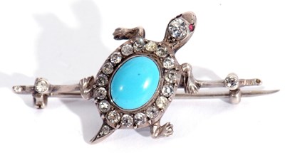 Lot 228 - Vintage 935 stamped turquoise and paste set...