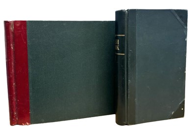 Lot 860 - A pair of large blank ledger books